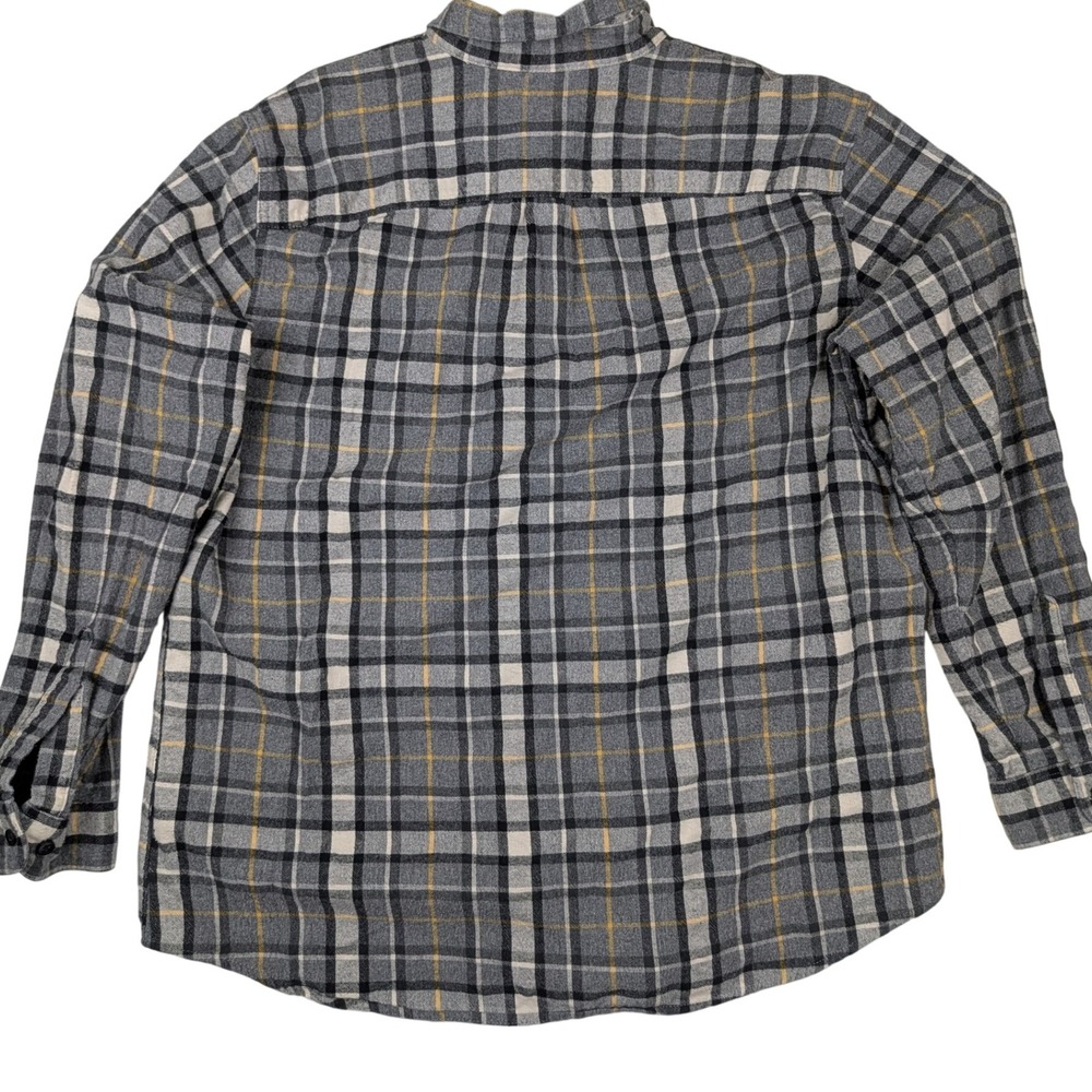 LL Bean Flannel Shirt Mens XL Regular Plaid Button Down Long Sleeve 100% Cotton - Picture 2 of 10